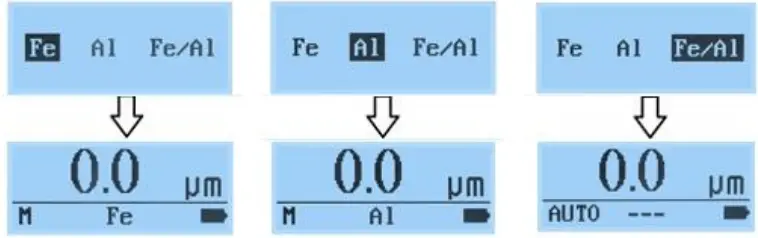 Linshang LS233 Coating Thickness Gauge - Language settings 1