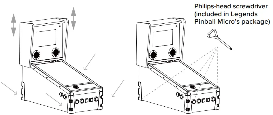 ATGAMES Legends Pinball Leg Set - Pinball Micro