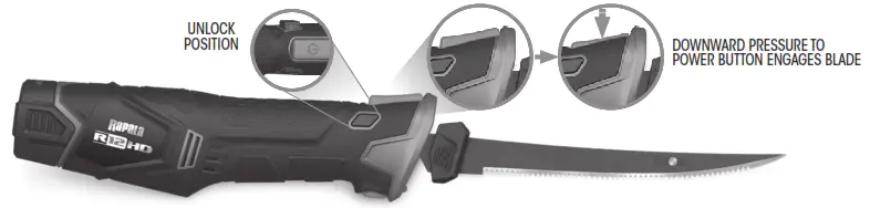 Rapala R12 HD Lithium Fillet Knife - overview 5