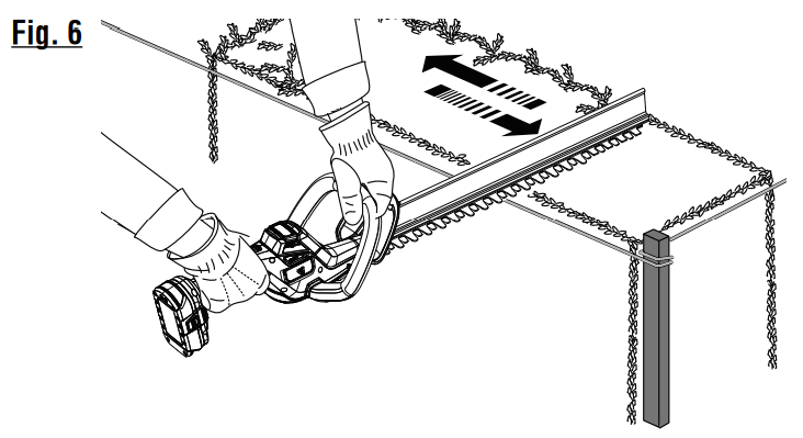 RYOBI P2680 ONE+ HP 18V Brushless 22 in. Cordless Battery Hedge Trimmer - Figure 5