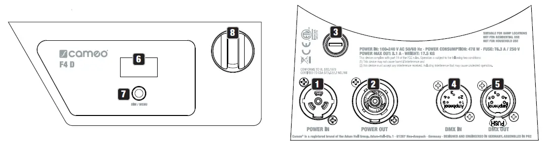 Cameo-CLF4T-Tungsten-LED-Fresnel-Spot-Light-fig-3