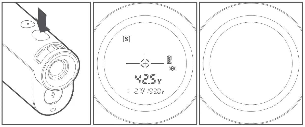 HOTO KE1000 Golf Laser Rangefinder - measure 2