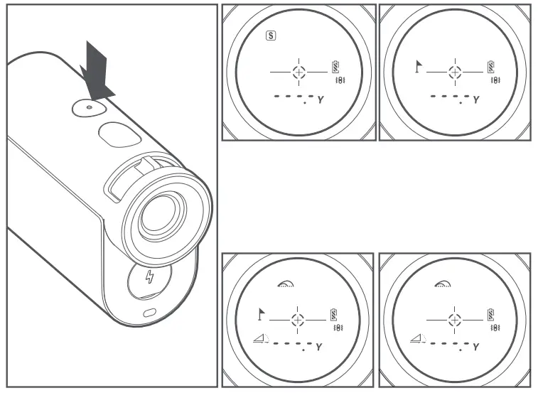 HOTO KE1000 Golf Laser Rangefinder - measure 3