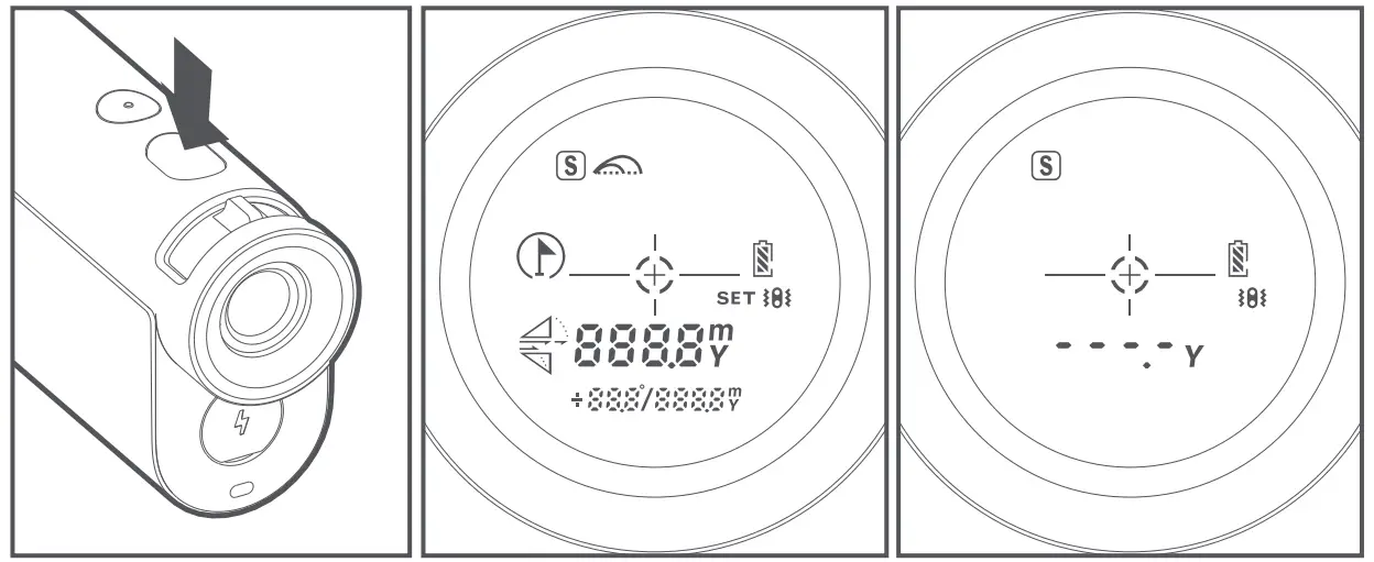 HOTO KE1000 Golf Laser Rangefinder - measure