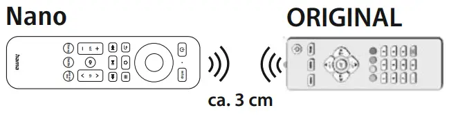 hama 00221050 Nano Streaming Remote - learning function