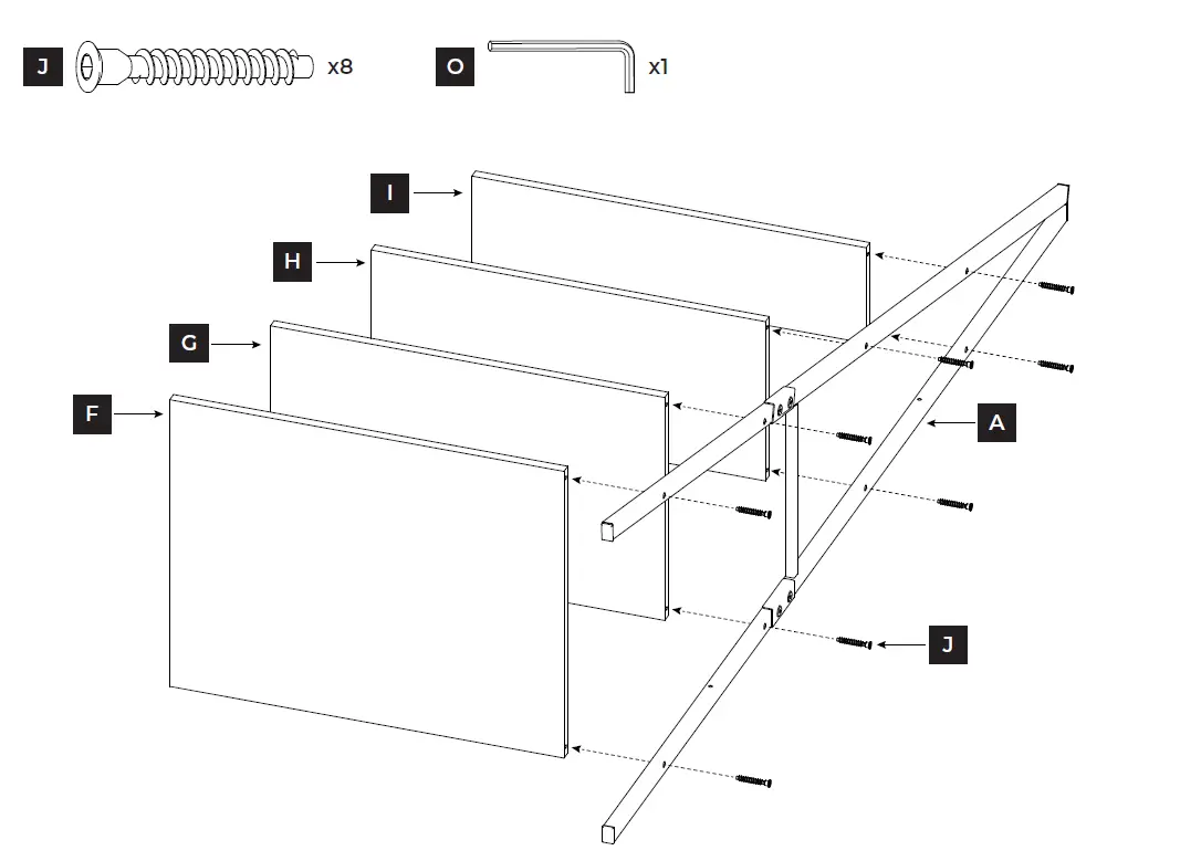 CLOSETMAID 1312, 1316, 4964 Ladder Bookcase-fig-6