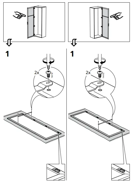 IKEA AA-2262534-3 STRAUMEN Mirror Door FIG-4
