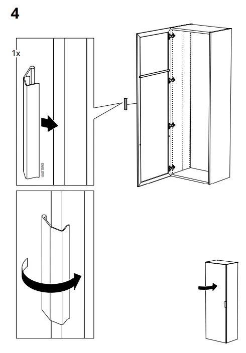 IKEA AA-2262534-3 STRAUMEN Mirror Door FIG-8