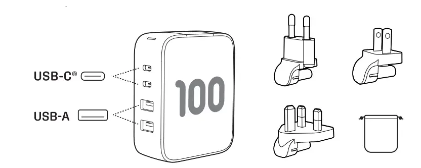 Infinity-LAB-INSTANTCHARGER-Ultra-Powerful-USB-C-and-USB-A-GaN-PD-Charger-fig-1