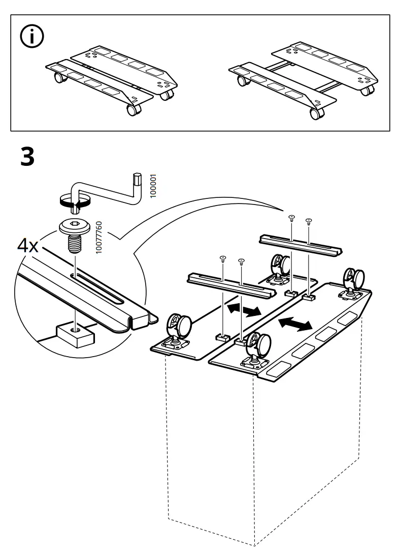 IKEA 405.077.85 UPPSPEL CPU Stand with - parts 3