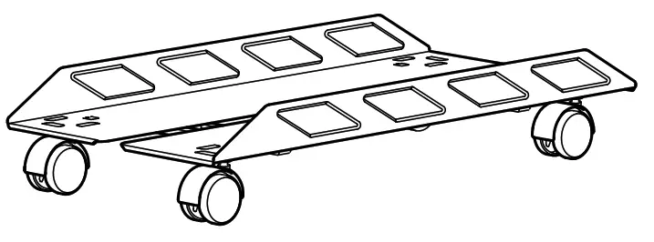 IKEA 405.077.85 UPPSPEL CPU Stand with