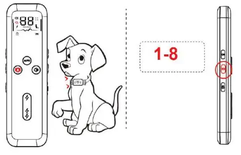 Fdceligoo FDDTC001 Dog Training Anti Bark Collar - vibration mode