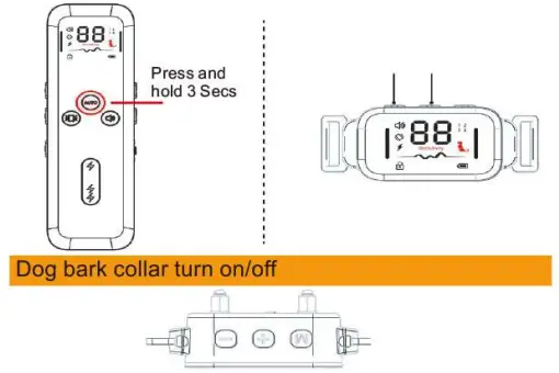 Fdceligoo FDDTC001 Dog Training Anti Bark Collar - vibration mode1