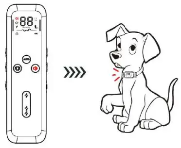 Fdceligoo FDDTC001 Dog Training Anti Bark Collar - voice mode