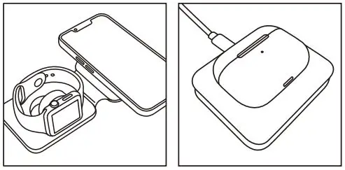 JLR Gear 2 In 1 Magnetic Wireless Charger Instruction Manual - Charging your devices
