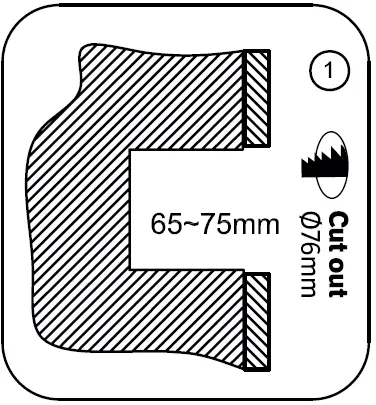 HALCYON R936 Square Low Glare Darklight Wall-Stair Tread 07