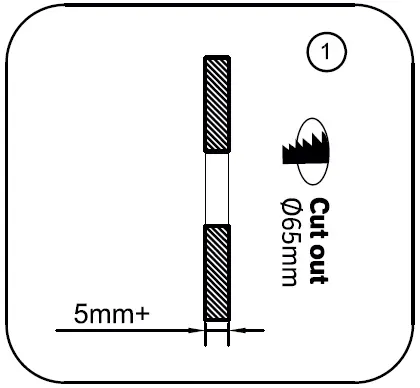 HALCYON R936 Square Low Glare Darklight Wall-Stair Tread 10