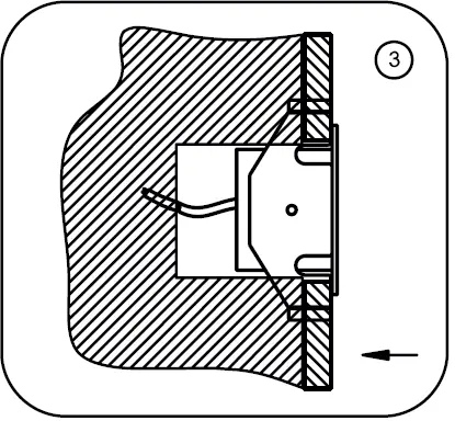 HALCYON R936 Square Low Glare Darklight Wall-Stair Tread 12