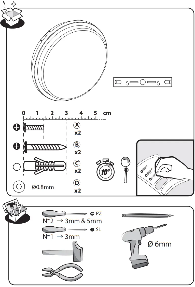 inspire 3276007271959 Ezy Wall Lamp - Figure 1