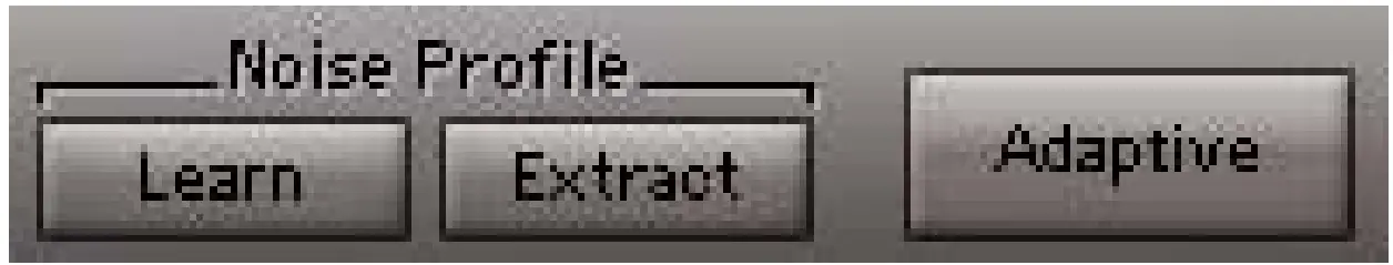 Noise Profile Creation Controls