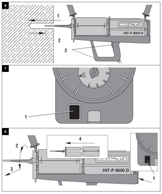 HILTI HIT­-P 8000 D Pneumatic Adhesive Dispenser - Fig 3