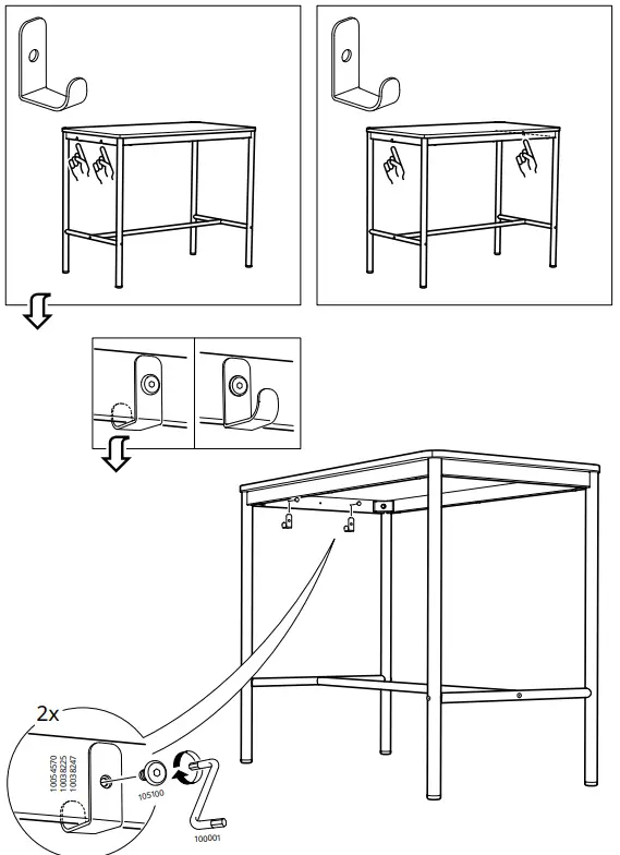 IKEA TOMMARYD Table Anthracite 511 8x271 2 Inch - fig 11