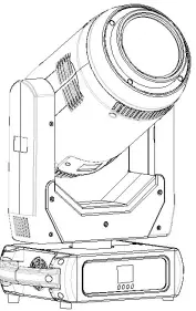 Sistemamt HYBRID350CMY 350W 3in1 LED Moving Head-FIG1