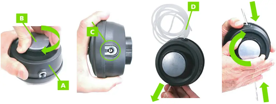 SEMI-AUTOMATIC LOADING OF THE REEL