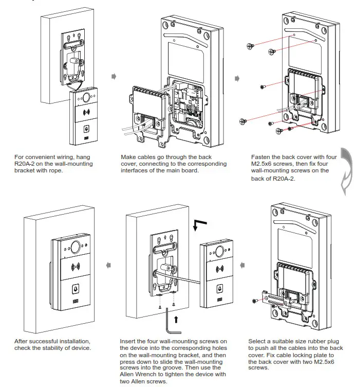 Akuvox R20A 2 Video Door Phone with 110 Degree Wide Angle Camera - fig6