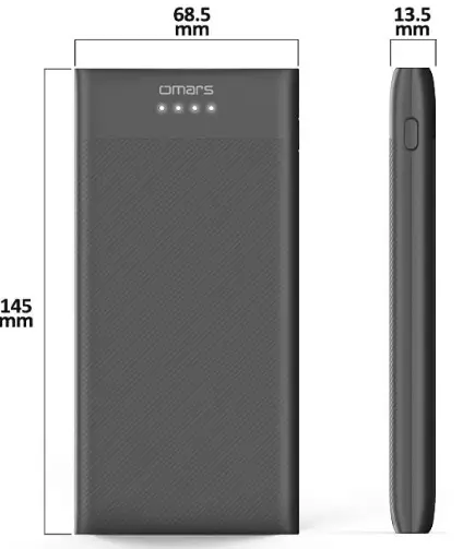 Omars-PW37Y5B-10000mAh-USB-C-Slimline-Portable-Charger-fig-1