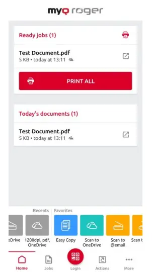 How to use the mobile app