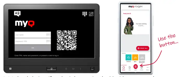 Using MyQ Roger via the MFD