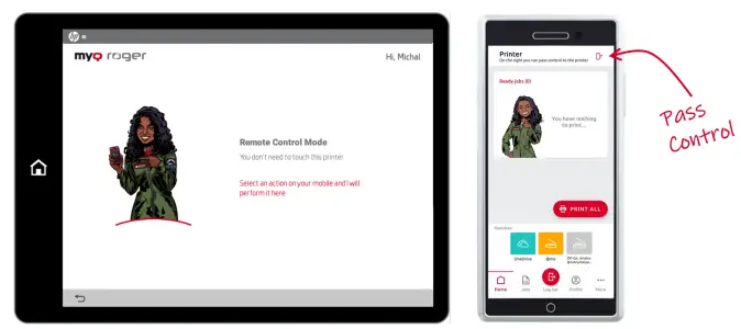 Using MyQ Roger via the MFD