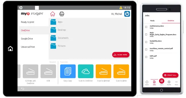 Using MyQ Roger via the MFD