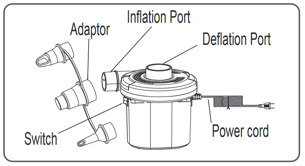 Bestway 62139 Air Pump Ac Sidewinder