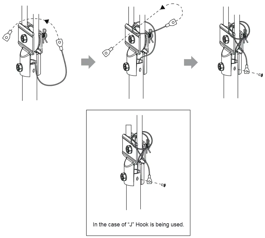 Vannus Luna 3B 56 Ceiling Fan - hook