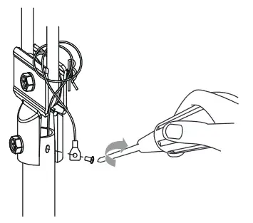 Vannus Luna 3B 56 Ceiling Fan - spring washer