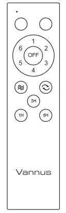 Vannus Luna 3B 56 Ceiling Fan - transmitter, 1