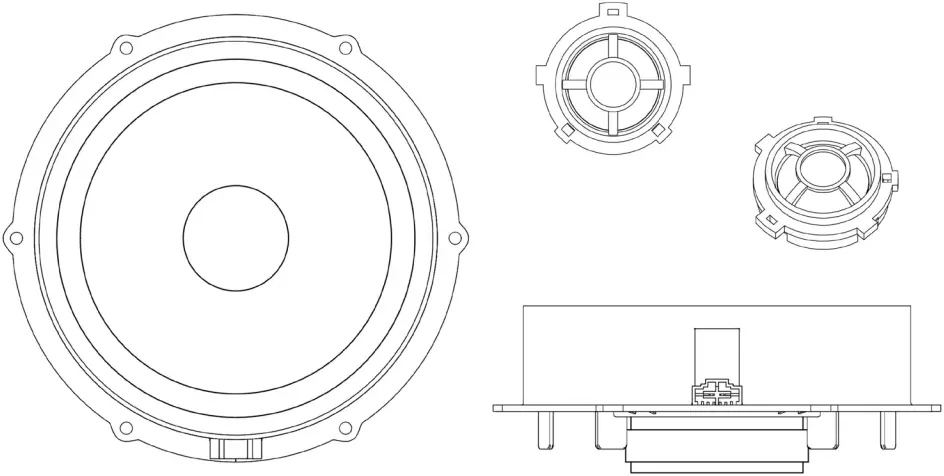 PHOENIX GOLD ZDSW7CS 7 Inch 175mm 2-Way Speaker System
