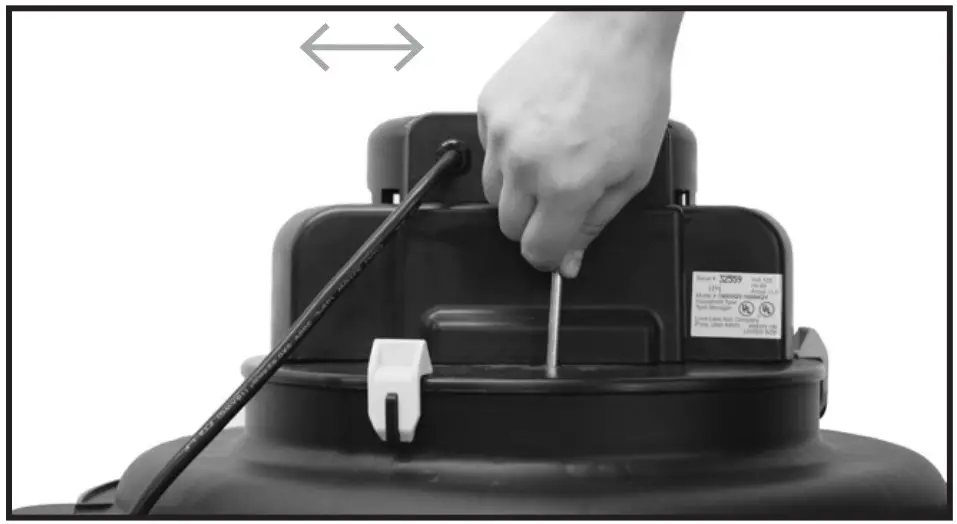 pushing the filter off