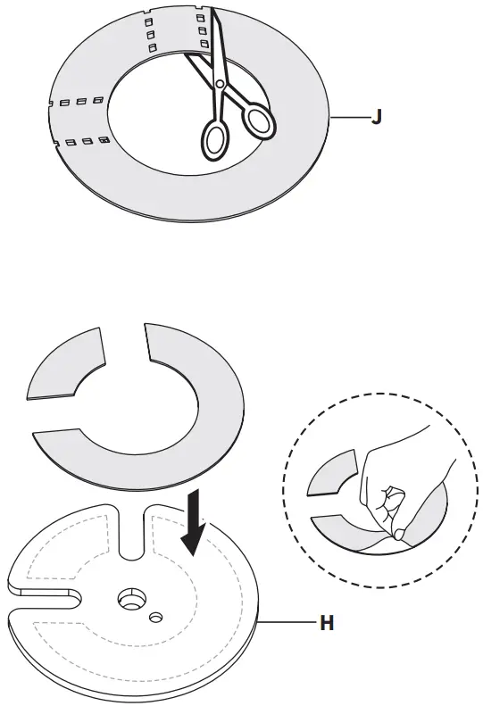 VIVO STAND V003KL Pneumatic Arm Dual Monitor Desk Mount - Base Installation
