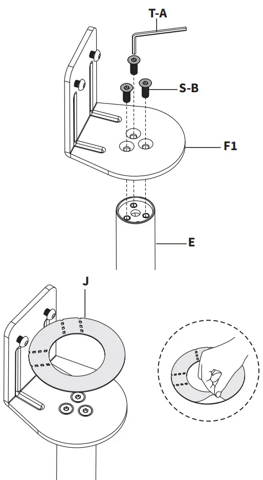 VIVO STAND V003KL Pneumatic Arm Dual Monitor Desk Mount - Clamp Installation