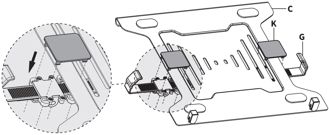 VIVO STAND V003KL Pneumatic Arm Dual Monitor Desk Mount - Place Laptop Arms