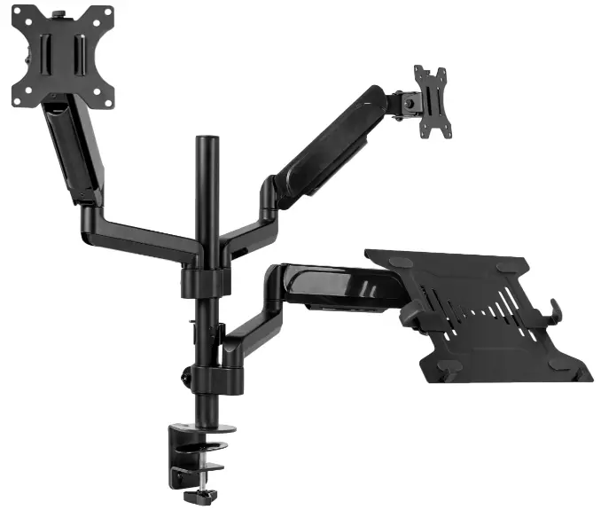 VIVO STAND V003KL Pneumatic Arm Dual Monitor Desk Mount