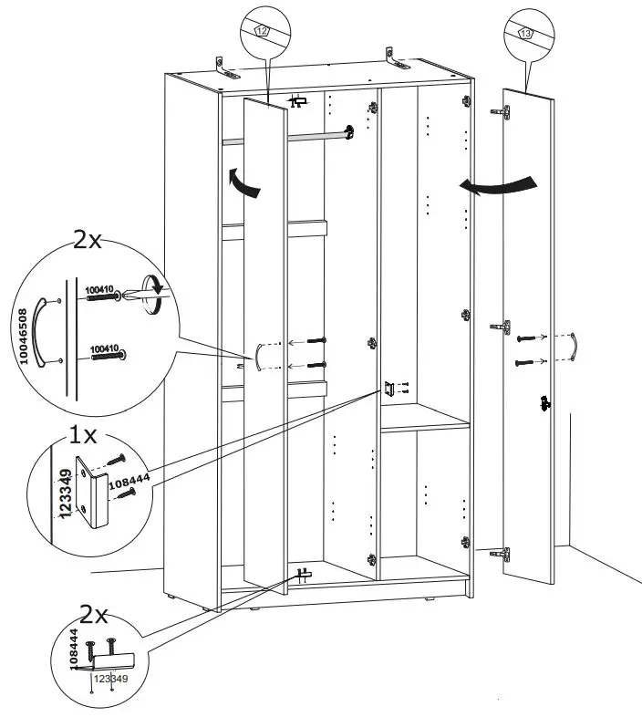 IKEA-NODELAND-Wardrobe-with-3-Doors-13