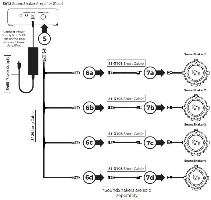 SoundShaker TA-4800 Bass shakers Amplifier and Transducer-FIG- (5)