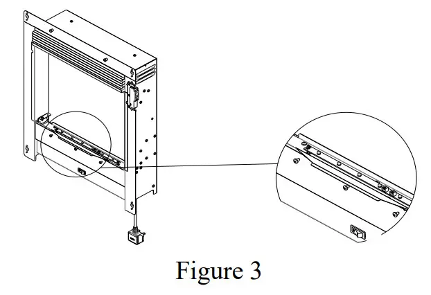 be modern 2740 2kw Electric Heater Fire - Unscrew 3