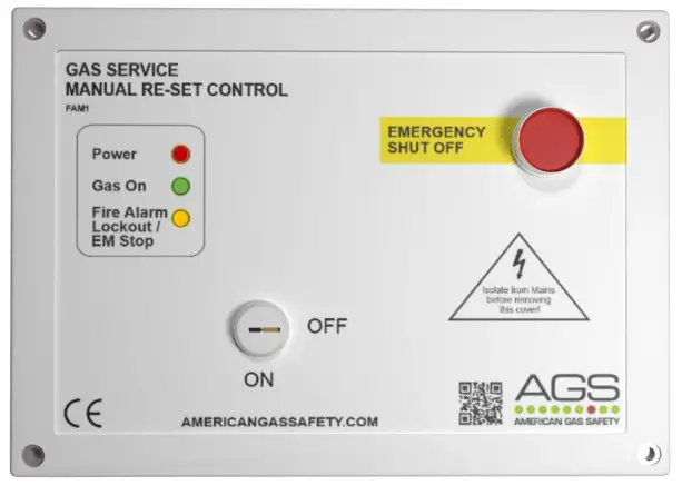 AGSFAM1 Gas Service Manual Reset Controller