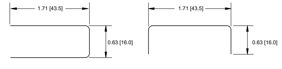 Mounting Dimensions (in/mm)