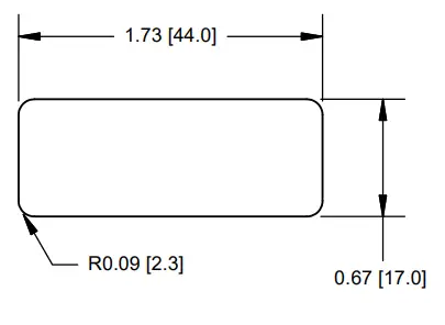 Mounting Dimensions (in/mm)